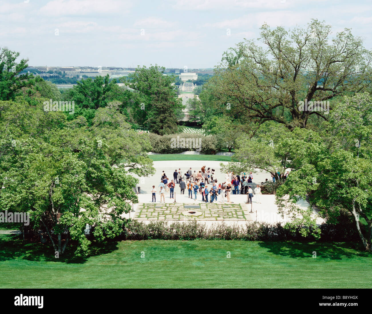 USA WASHINGTON DC Arlington National Cemetery J F Kennedy TOMBE Banque D'Images