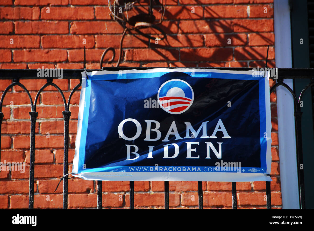 Affiche électorale de Barack Obama, Chicago, Illinois, États-Unis d'Amérique, Amérique du Nord Banque D'Images