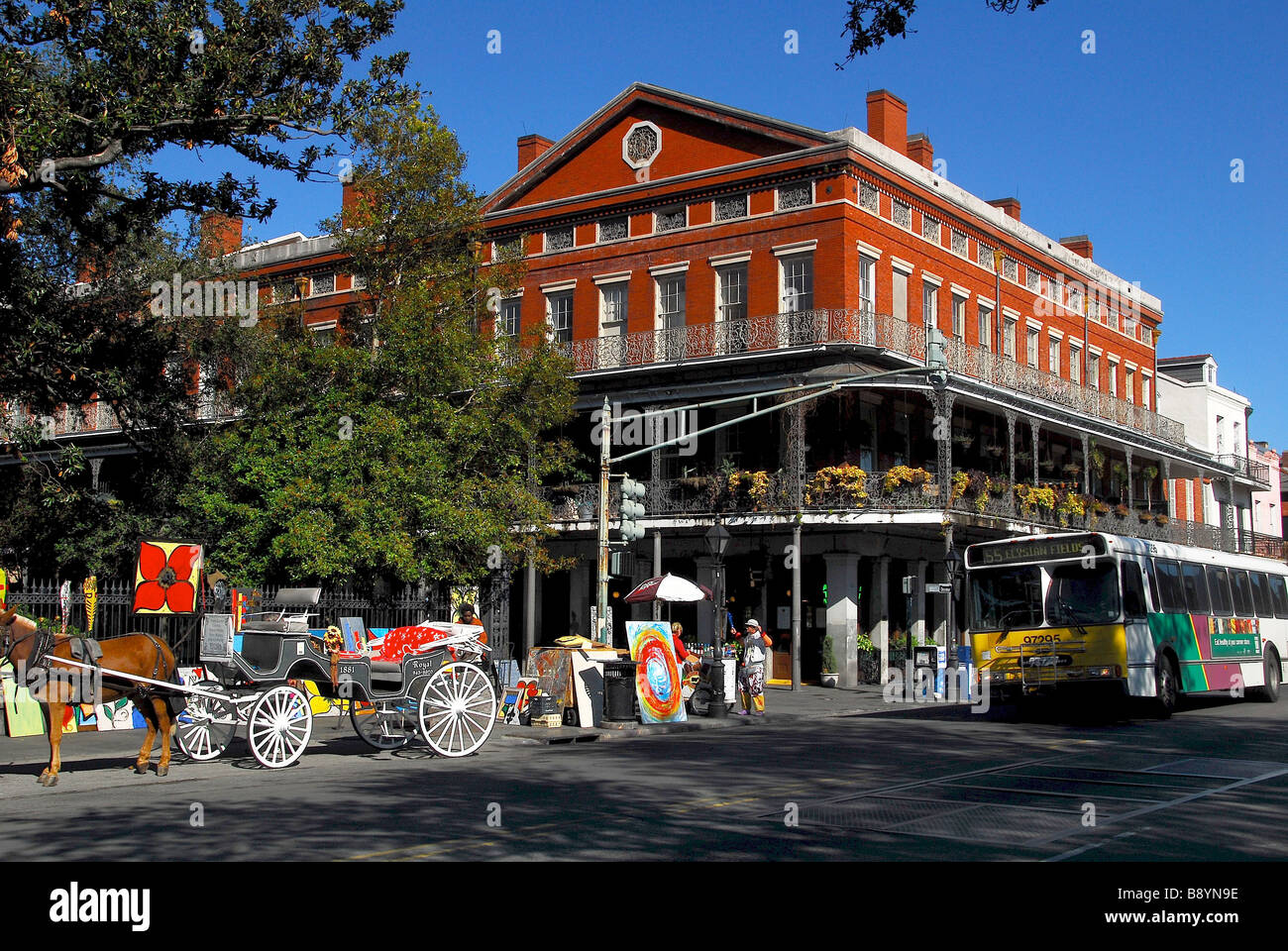 Decatur Street, New Orleans, Louisiane, États-Unis d'Amérique, Amérique du Nord Banque D'Images