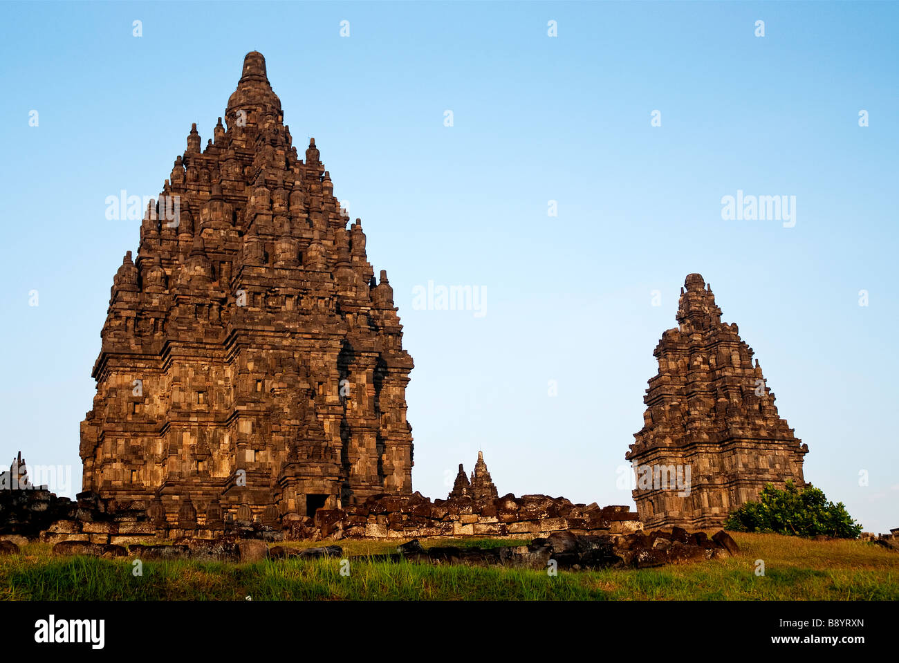 Temple Hindou de Prambanan java indonésie yogyakarta Banque D'Images