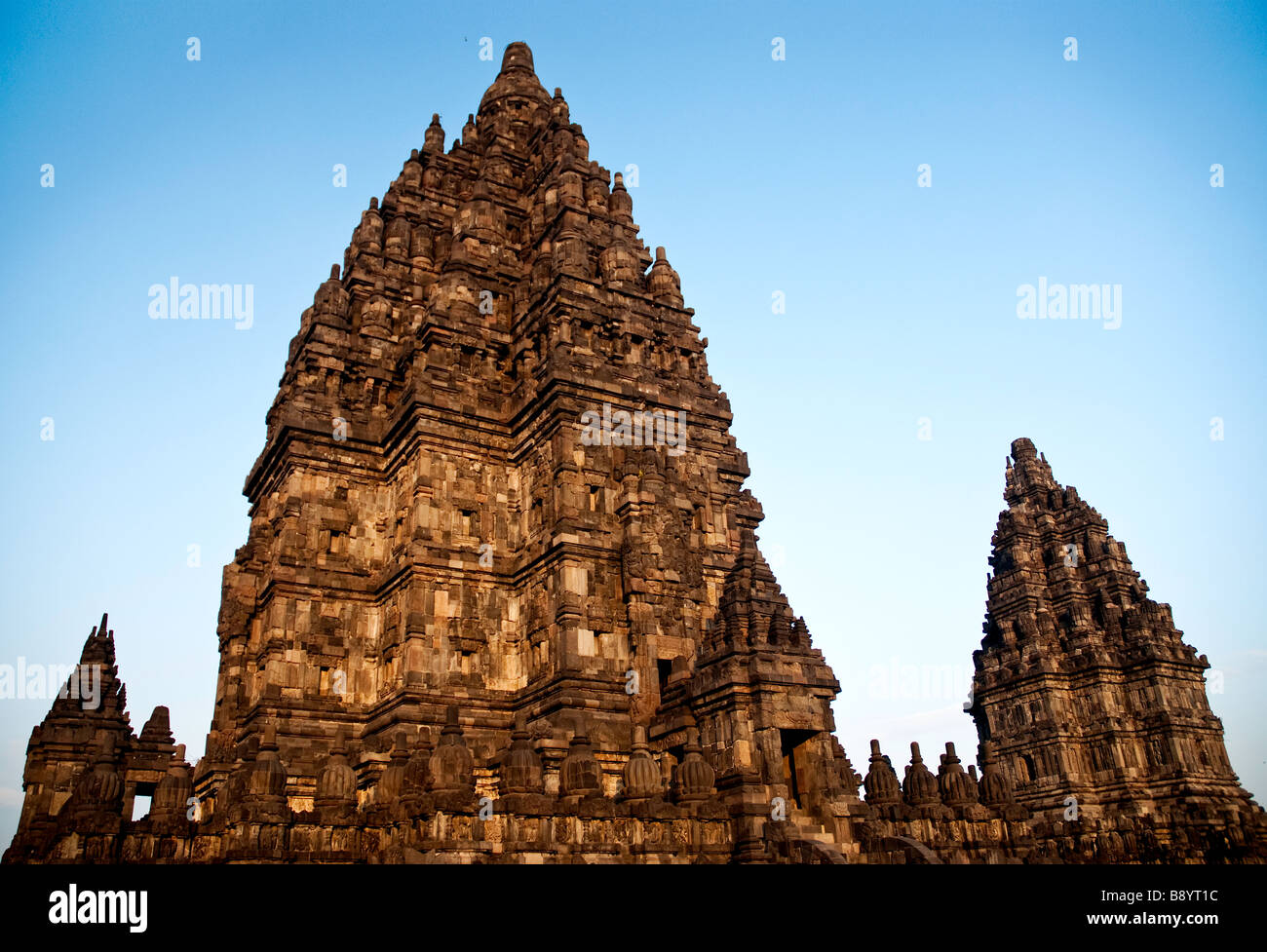 Temple Hindou de Prambanan java indonésie yogyakarta Banque D'Images