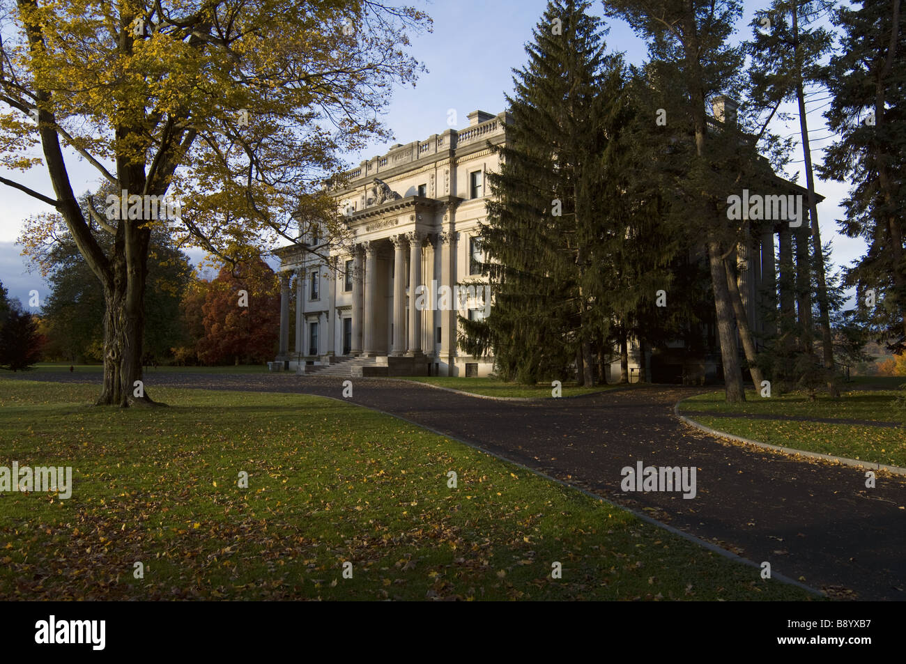 La Vanderbilt Mansion, Hyde Park, New York, Hudson Valley Banque D'Images