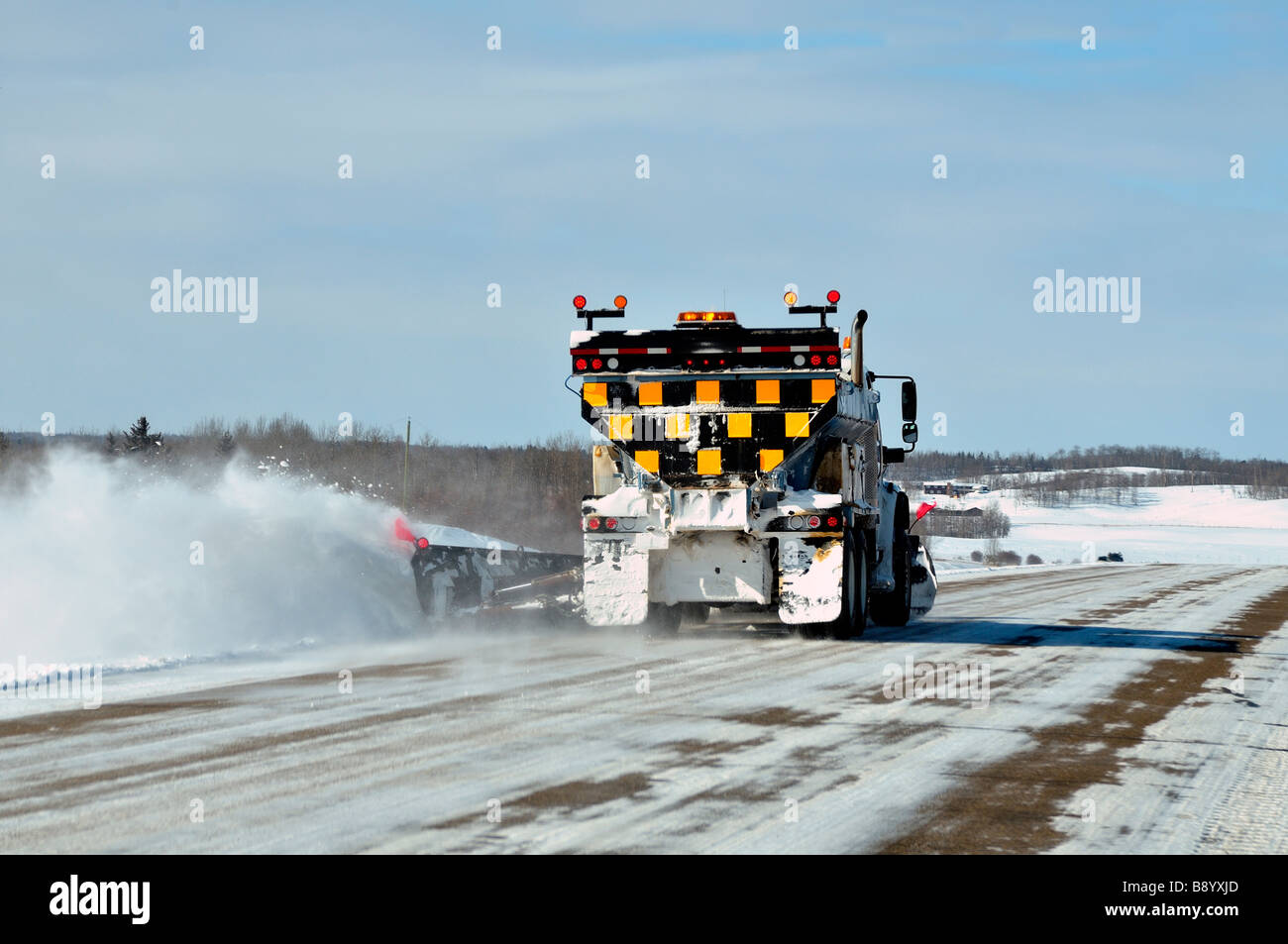 09129 Camion Chasse-neige Banque D'Images