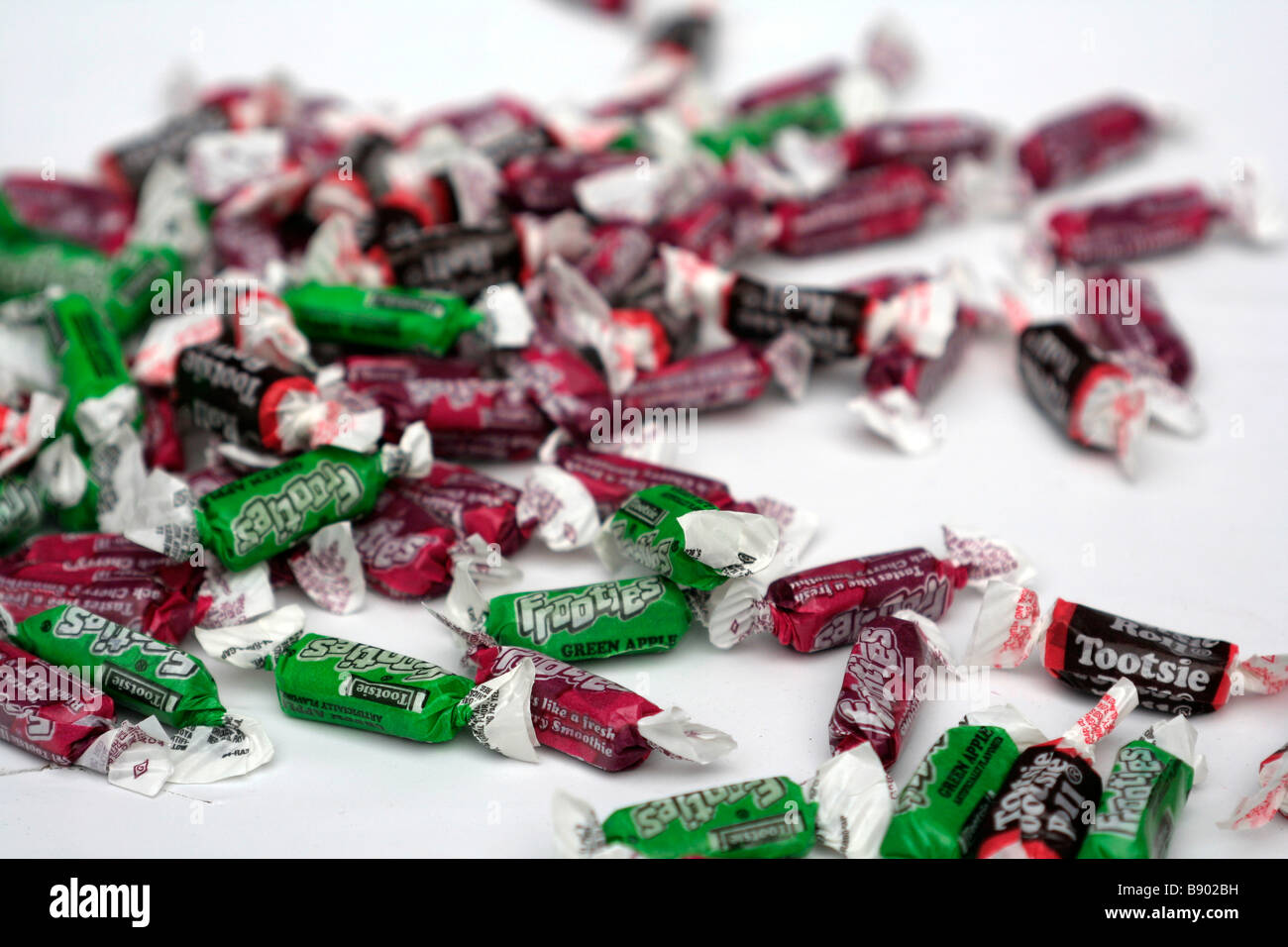 Tootsie Rolls et Frooties pour la dent sucrée Banque D'Images