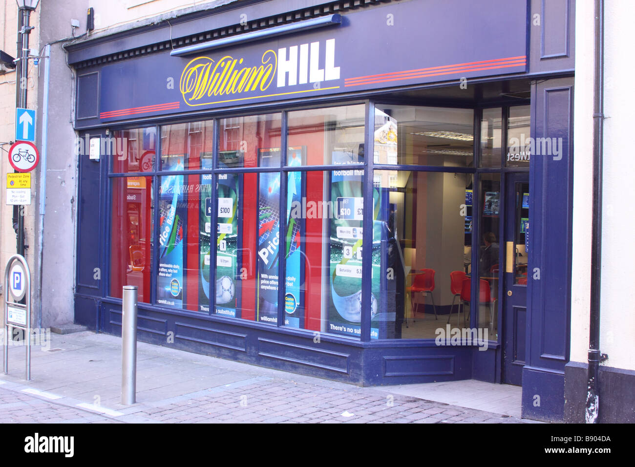 Les bookmakers William Hill shop/mansfield nottinghamshire Banque D'Images