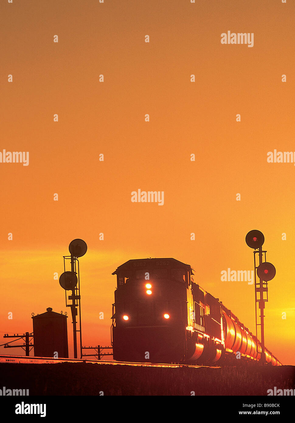 FL1036, D Reede ; former le coucher du soleil Banque D'Images