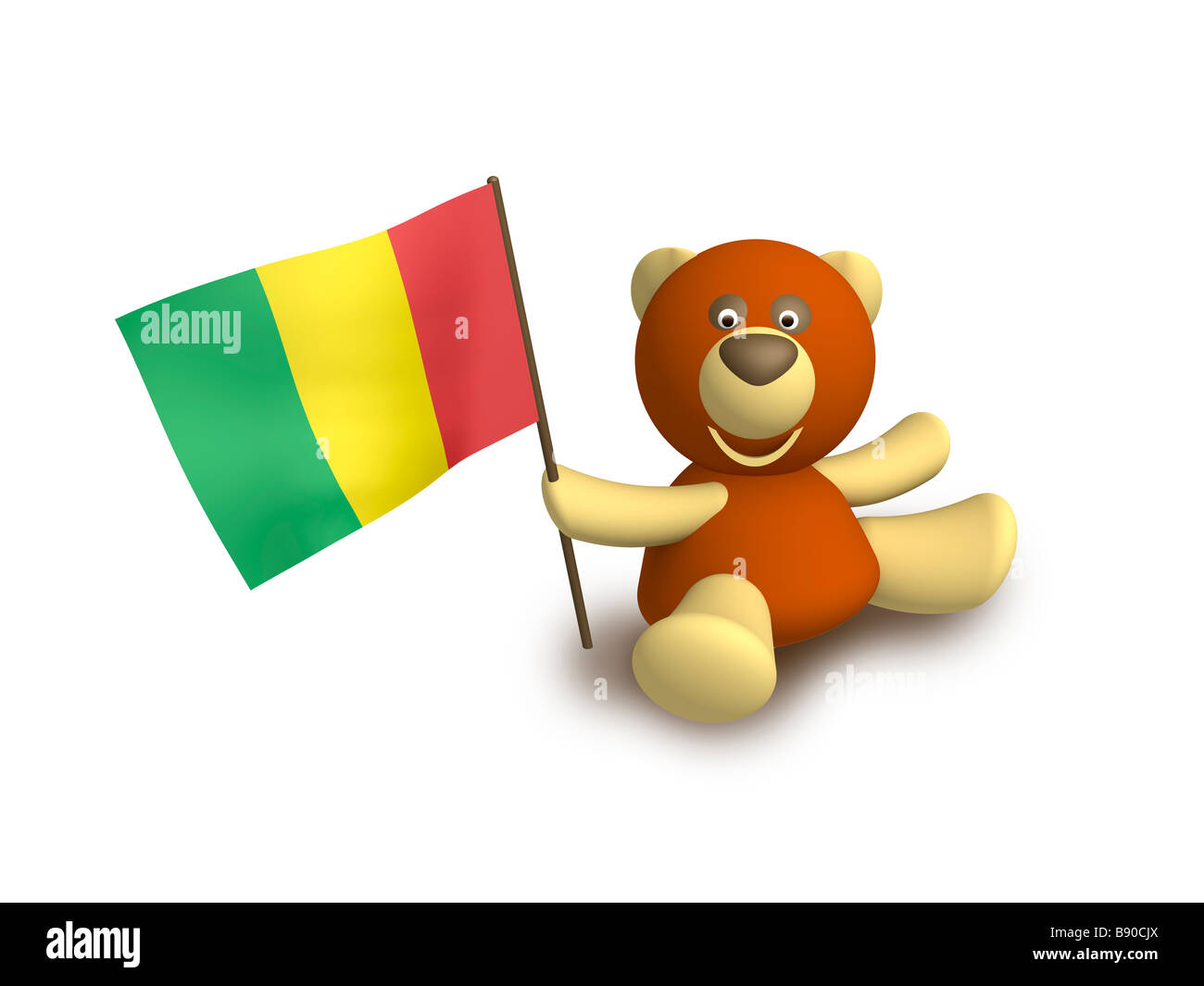 drapeau du Mali Banque D'Images