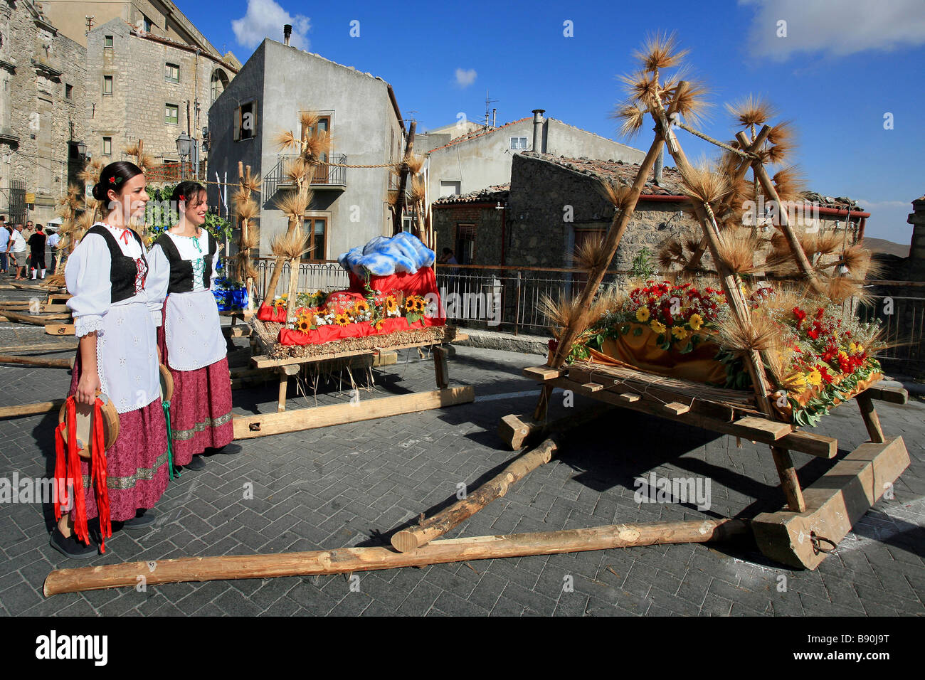 Festa della Spiga, Gangi, Sicile, Italie Banque D'Images