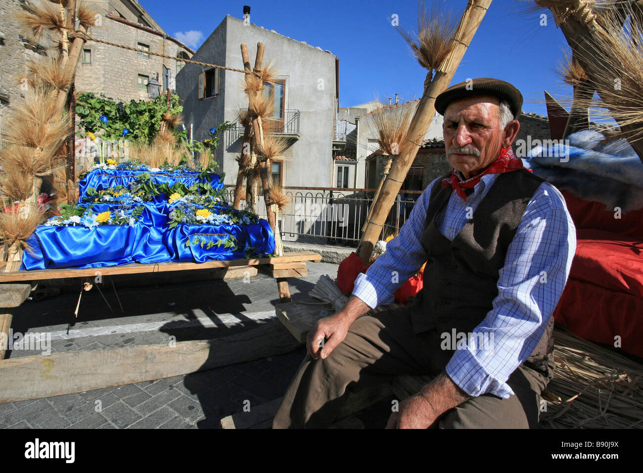 Festa della Spiga, Gangi, Sicile, Italie Banque D'Images