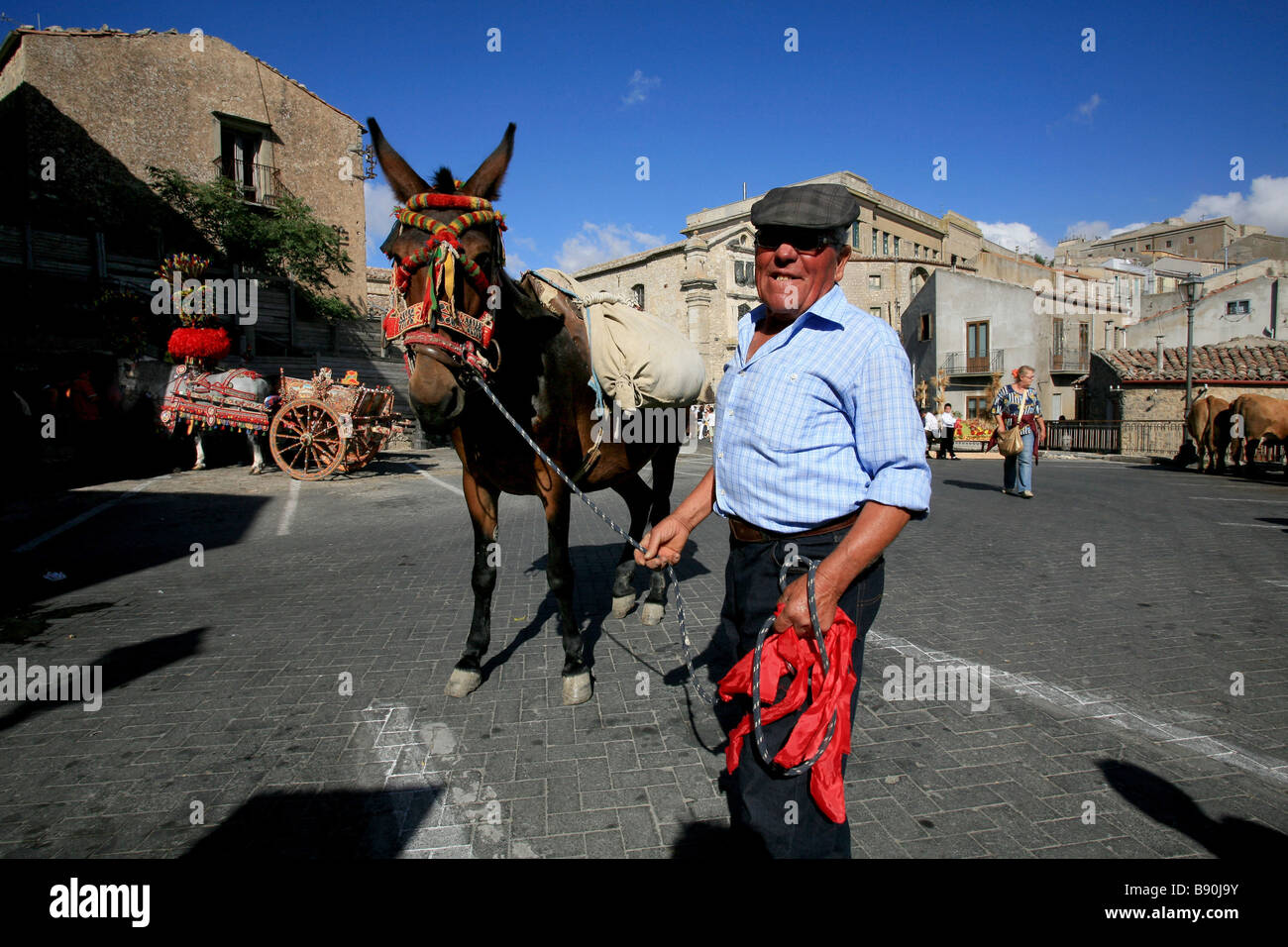 Festa della Spiga, Gangi, Sicile, Italie Banque D'Images