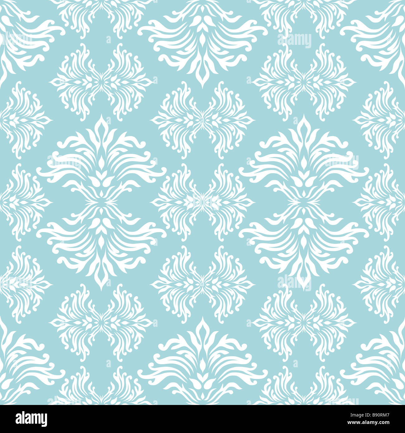 Light blue floral background avec conception qui se répète Photo Stock -  Alamy