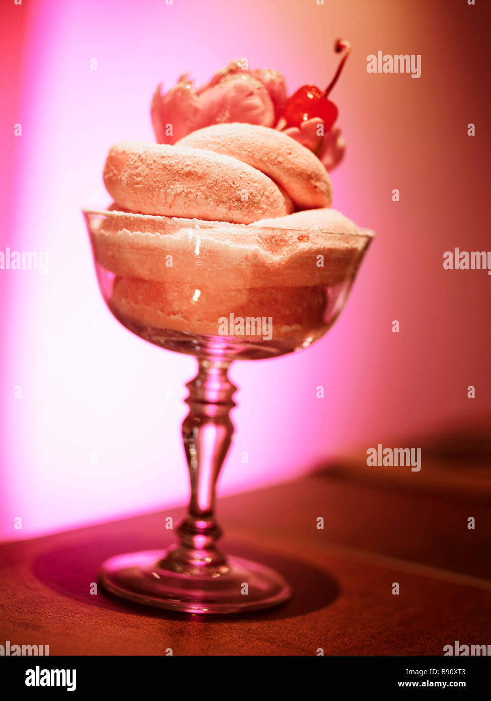 Un dessert close-up. Banque D'Images Un dessert close-up. Banque D'Images