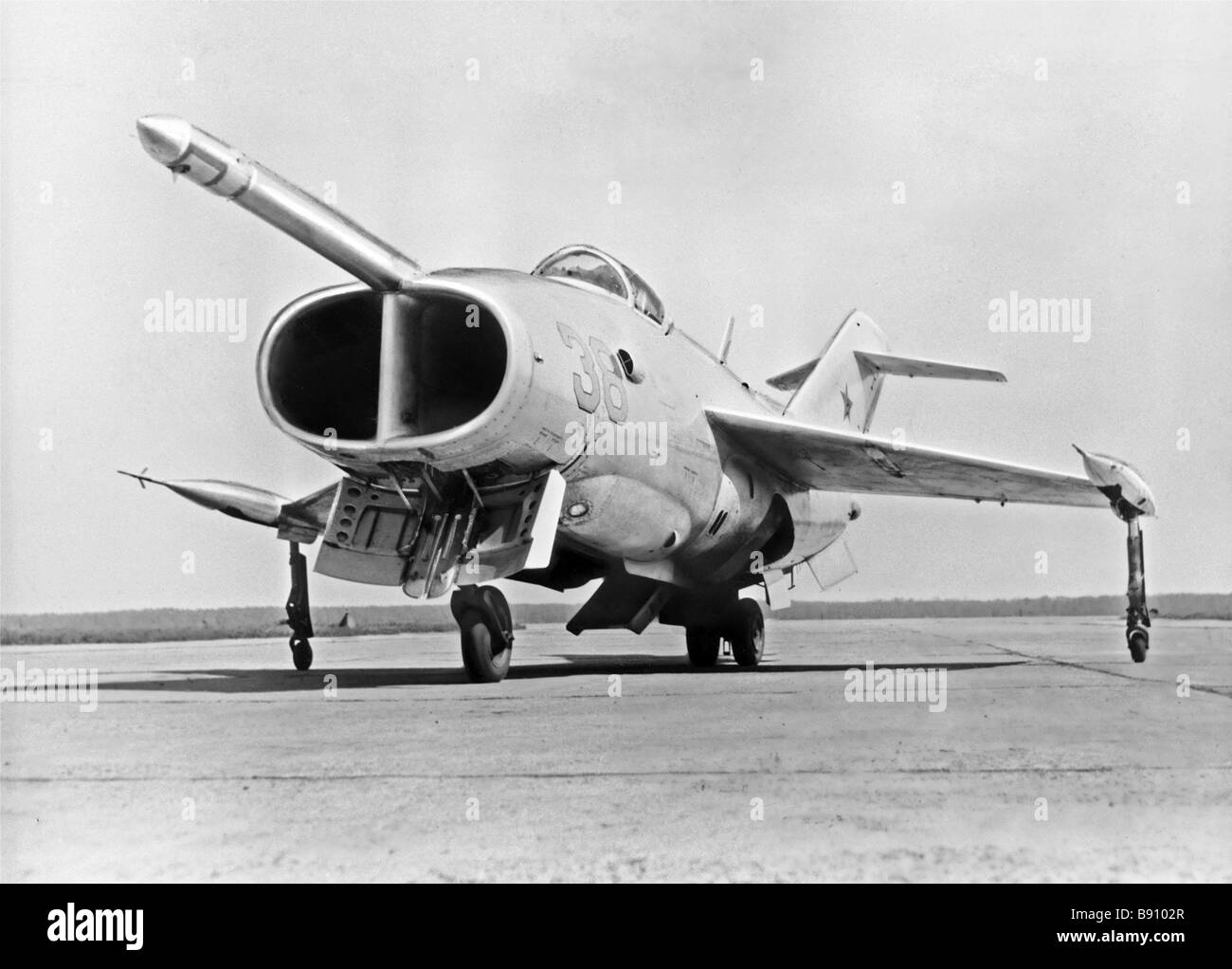Yak 36 le premier avion soviétique de décollage et atterrissage verticaux Banque D'Images