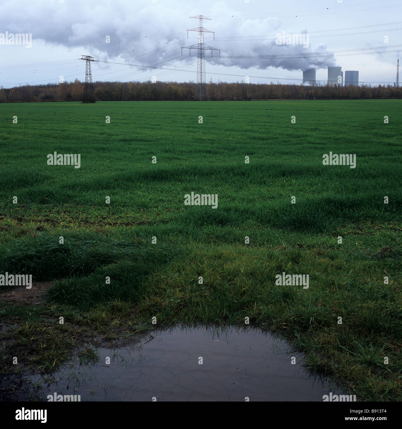 Brown coal power plant, Lippendorf, Allemagne Banque D'Images