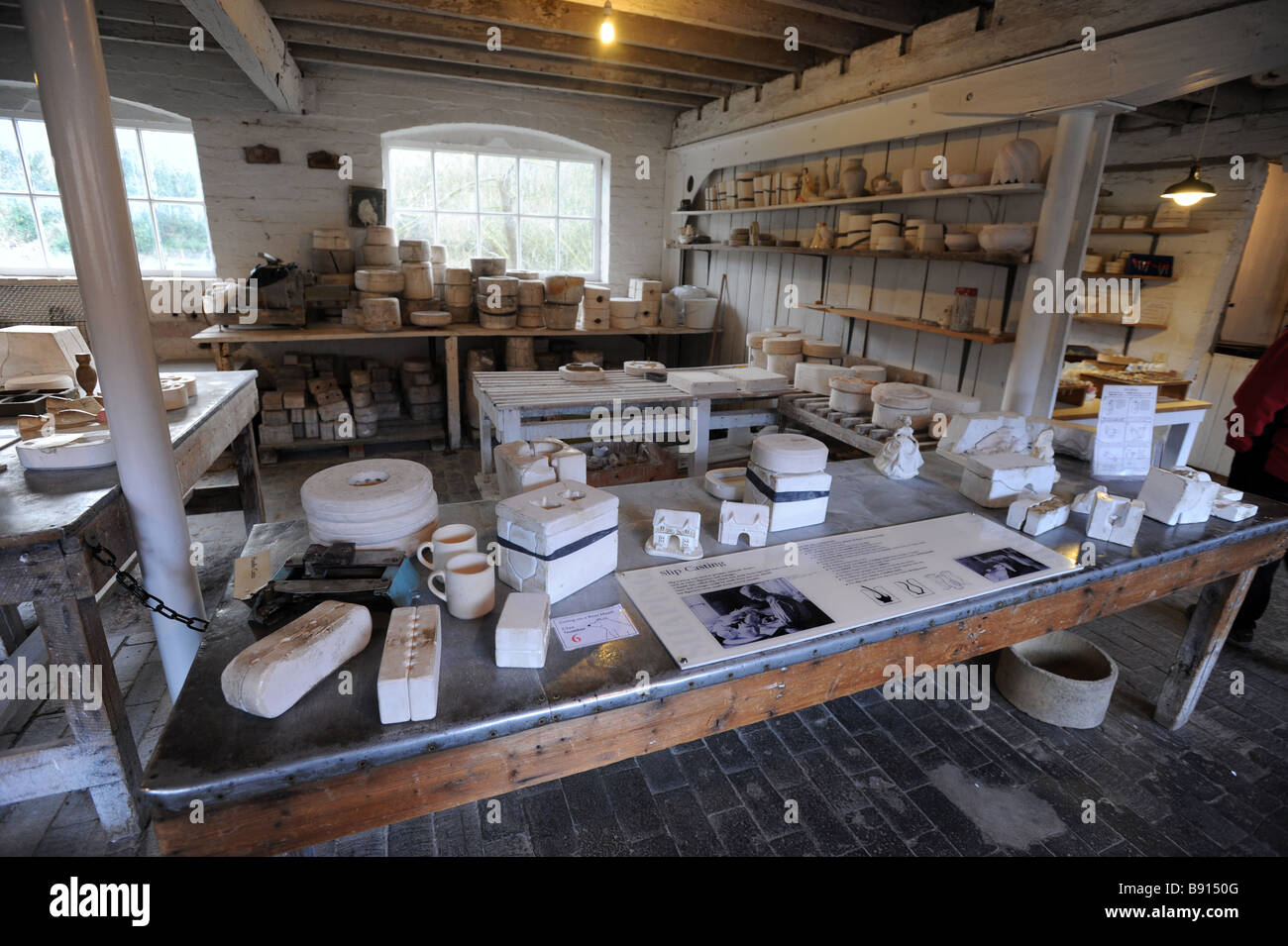 Le Musée de Coalport dans la gorge d'Ironbridge Telford Shropshire England Uk Banque D'Images