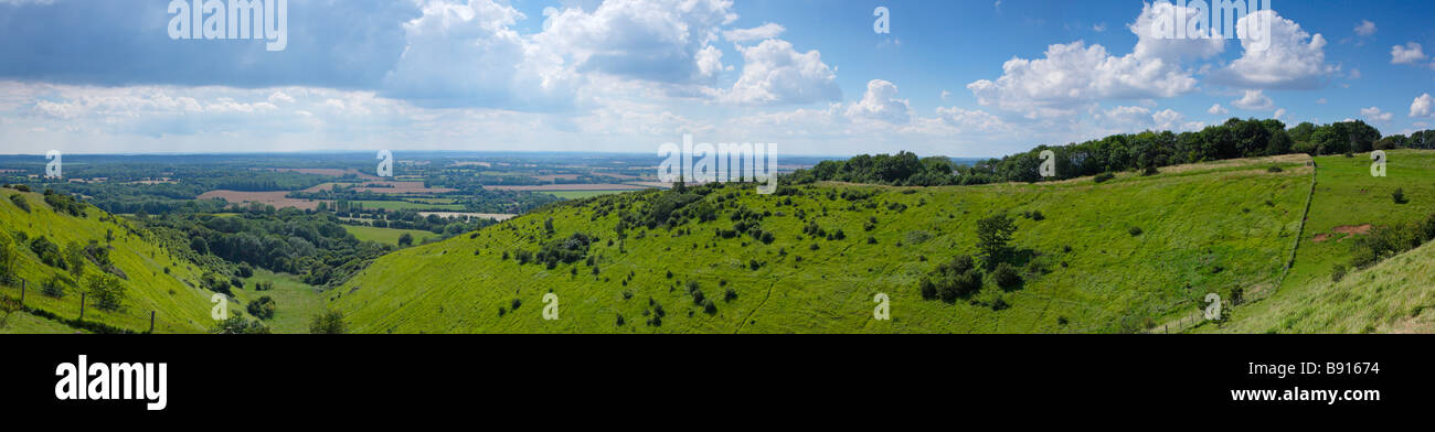 Pétrissage du diable à travers l'Angleterre Kent Downs Wye Banque D'Images