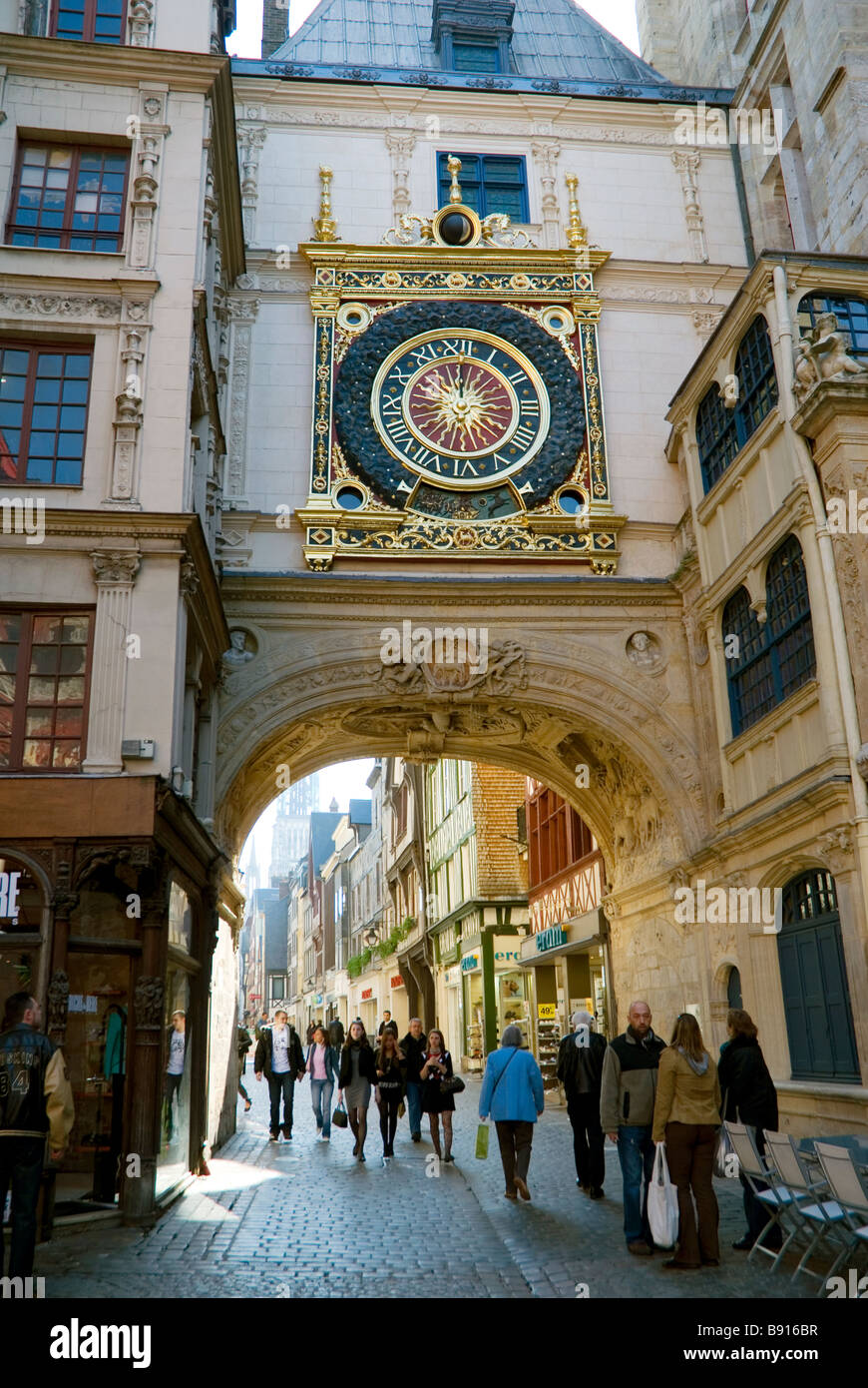 Le Gros Horloge , Rouen , Normandie , France Photo Stock - Alamy