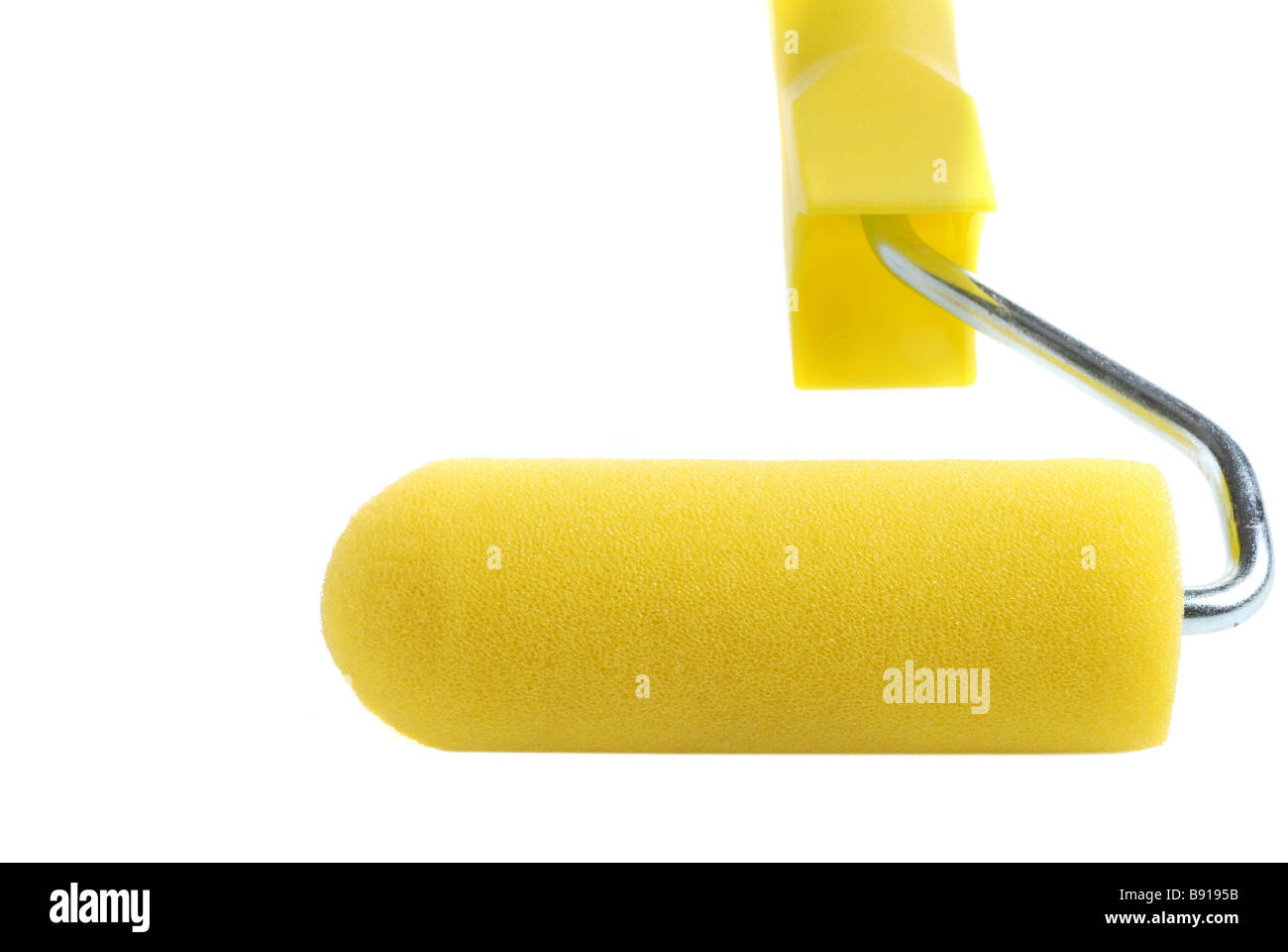 Brosse rouleau de peinture l'outil pour la peinture il est isolé sur fond blanc Banque D'Images