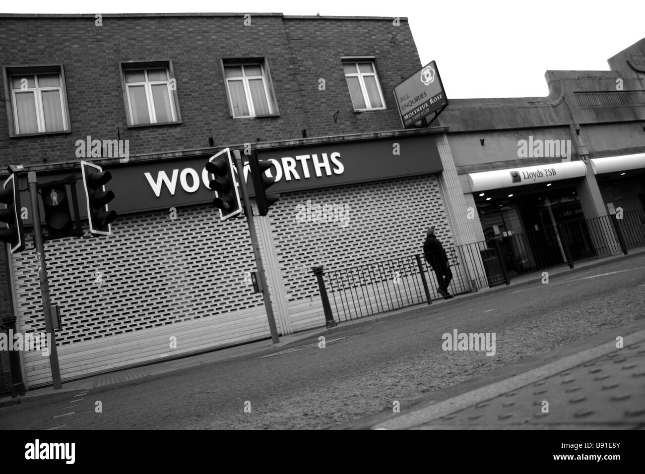 Woolworths et Lloyds TSB tant fermé Banque D'Images