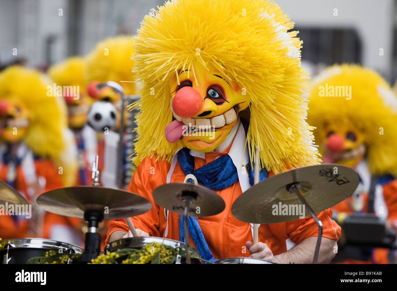Le carnaval, un carnaval d'hiver dans le nord-ouest de Bâle en Suisse Banque D'Images
