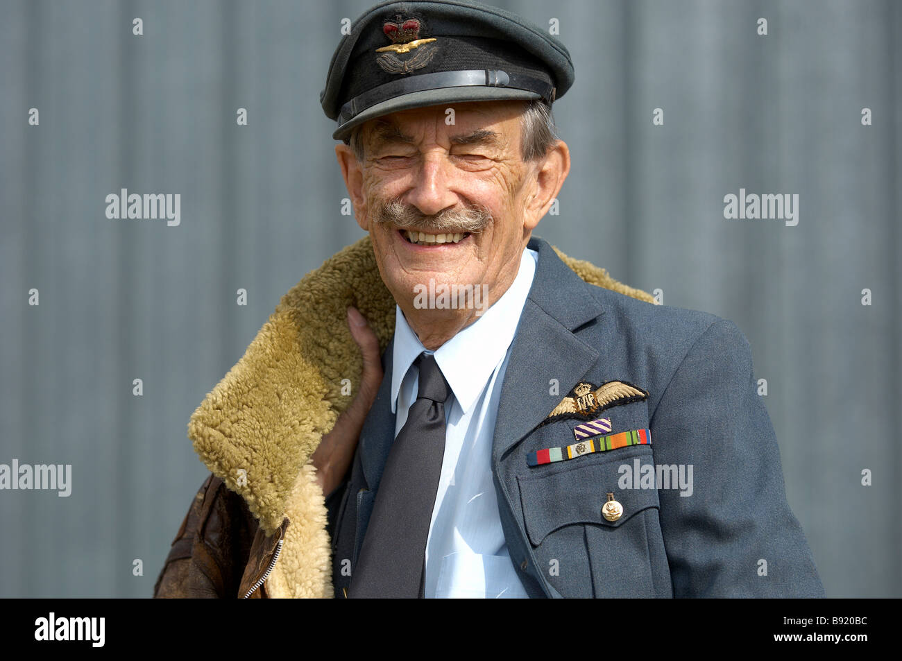 Seconde guerre mondiale pilote Popham airfield en Grande-Bretagne. Banque D'Images