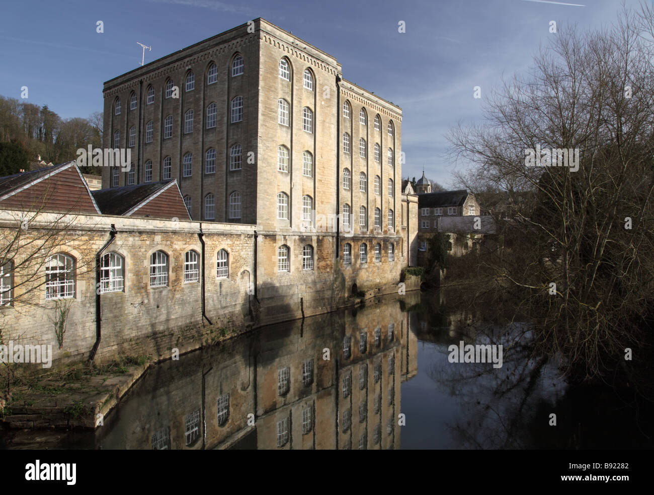 Moulin de l'abbaye, Bradford on Avon, Wiltshire, England, UK Banque D'Images