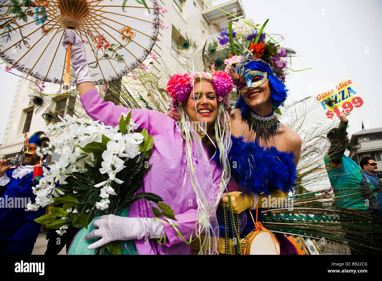 Défilé de Mardi Gras à Venice Beach Los Angeles County California United States of America Banque D'Images