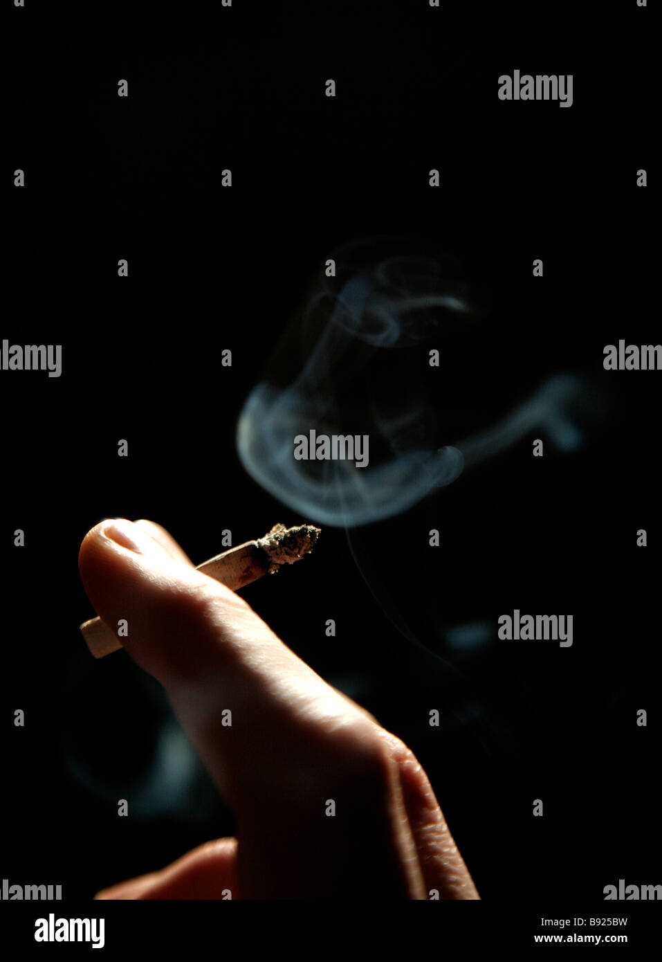 Fumée de cigarette Banque D'Images