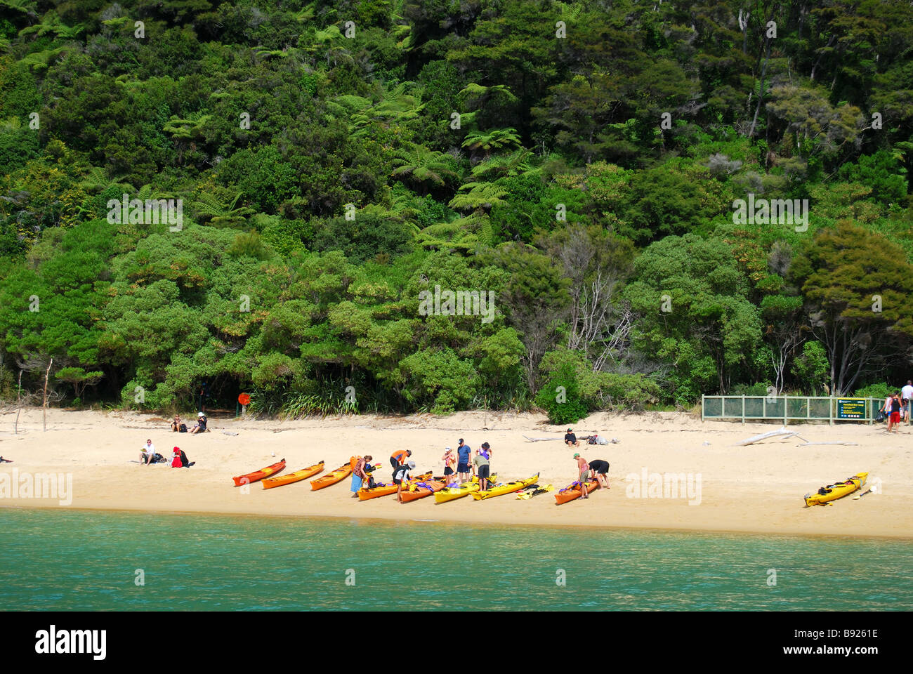 Tonga Bay, parc national Abel Tasman, Tasman, île du Sud, Nouvelle-Zélande Banque D'Images Tonga Bay, parc national Abel Tasman, Tasman, île du Sud, Nouvelle-Zélande Banque D'Images
