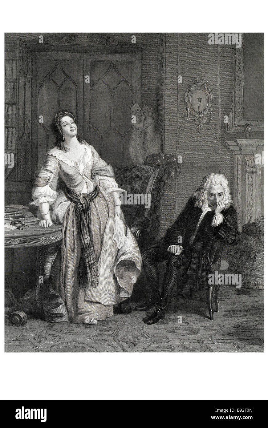 Le poète William Powell Frith rejetés peintre Français 1819 1909 Banque D'Images