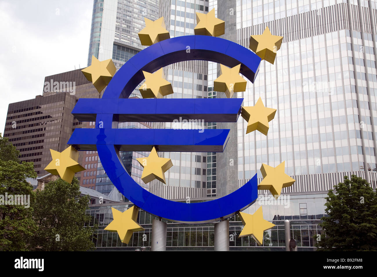 Communauté européenne sign in Frankfurt am Main Allemagne Banque D'Images