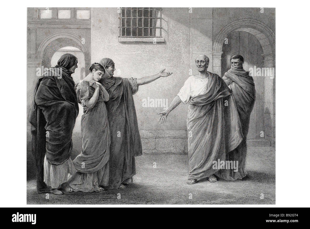 Volumnia brutus et sicinius reprochant Coriolanus est une tragédie de William Shakespeare, basée sur la vie du légendaire Roma Banque D'Images