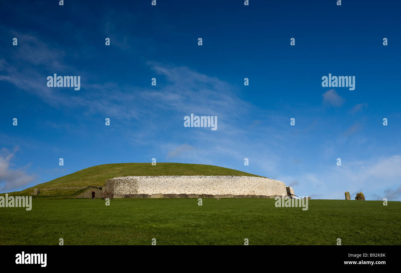 Passage Newgrange comté de Meath Irlande grave Banque D'Images