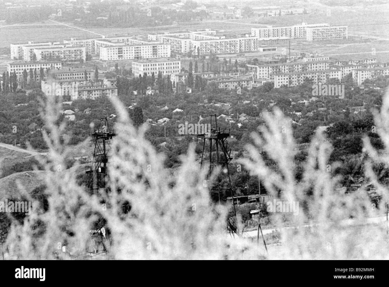 Une vue d'une nouvelle zone résidentielle à Grozny, la capitale