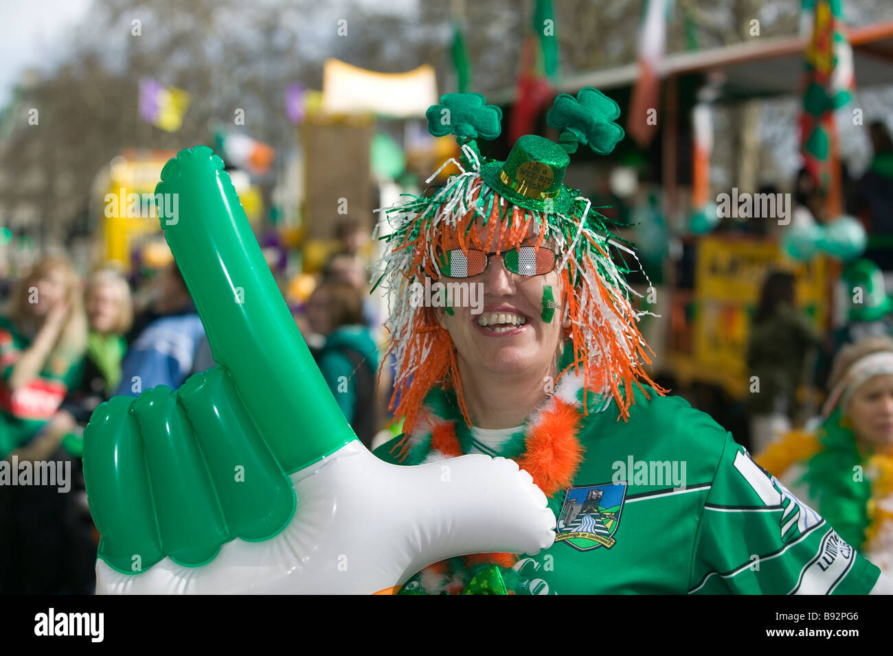 St Patrick's Day Parade - London 2009 Banque D'Images