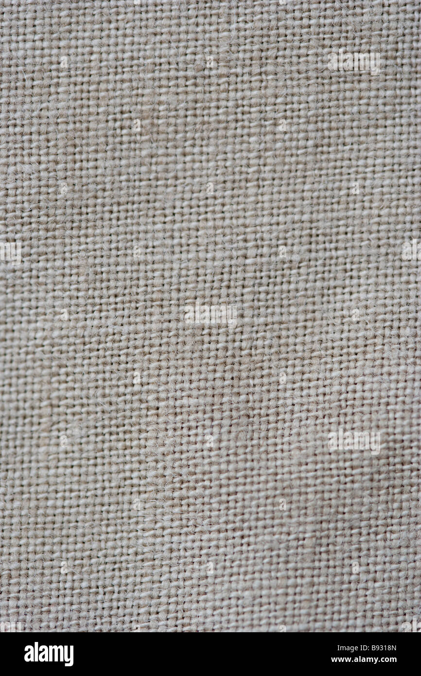 Close up d'un tissu pur lin - Banque D'Images