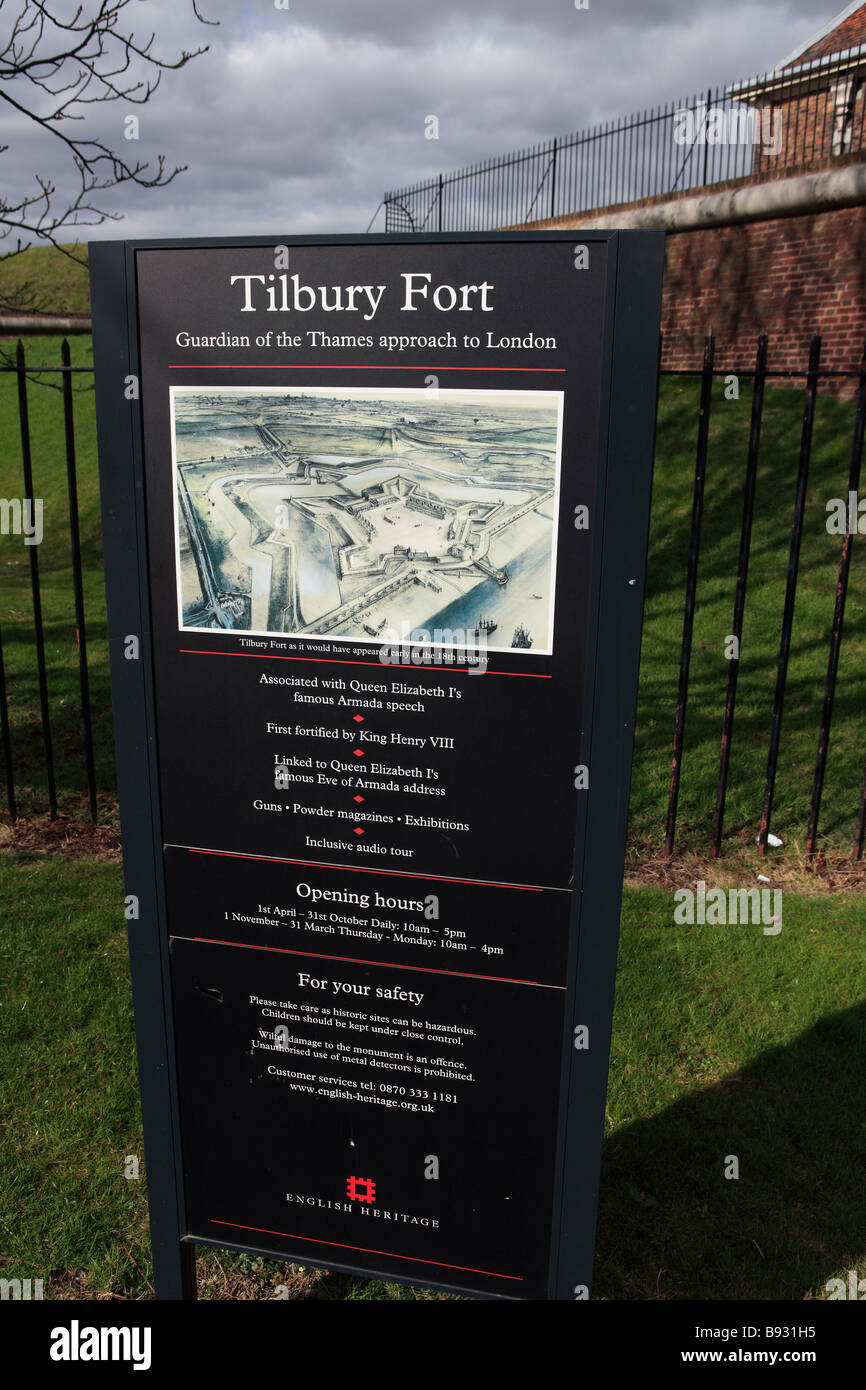 United Kingdom essex tilbury fort Banque D'Images