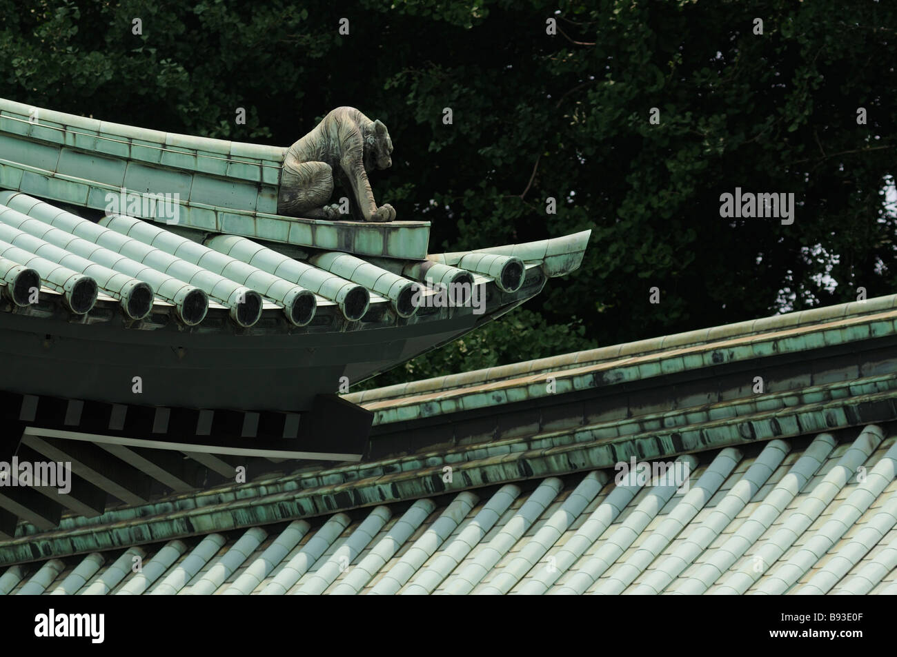 Détail de toits. Complexe du Temple Yushima Seido (alias Seidou Yushima). Ochanomizu Park. Chiyoda. Tokyo. Le Japon Banque D'Images
