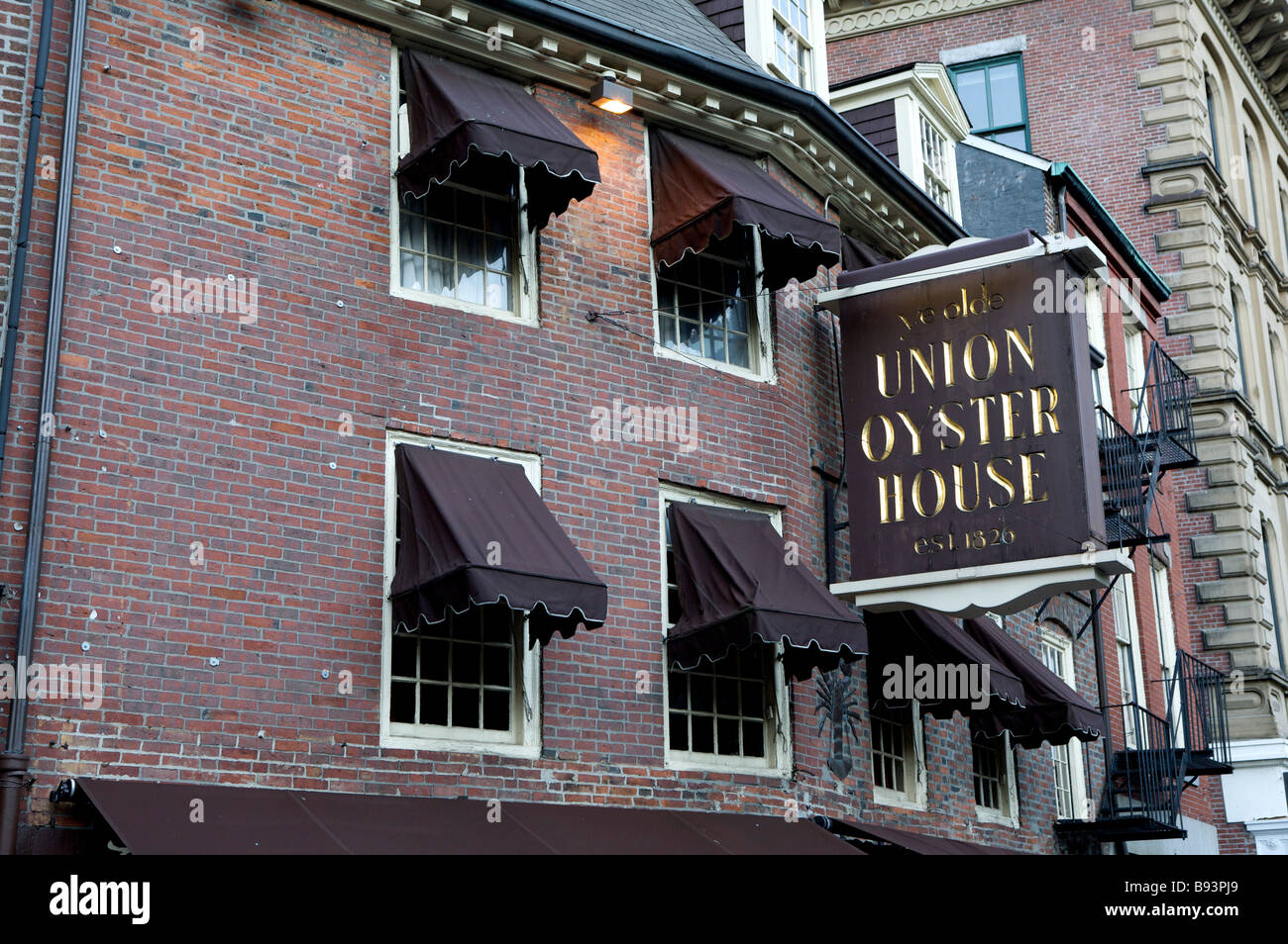 US BOSTON Union Oyster House Le plus vieux restaurant de l'United States PHOTO GERRIT DE HEUS Banque D'Images