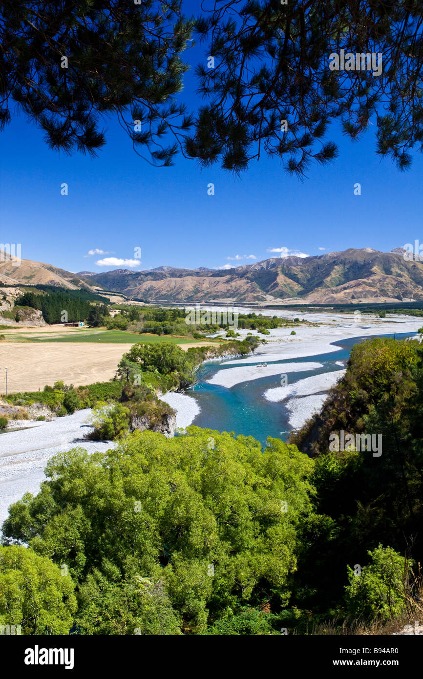 Waiau River près de Hanmer Springs ile sud Nouvelle Zelande Banque D'Images