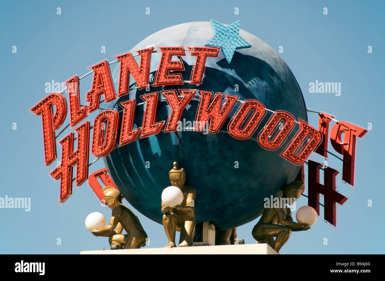 Planet Hollywood casino signpost Le Strip Las Vegas NEVADA USA Banque D'Images