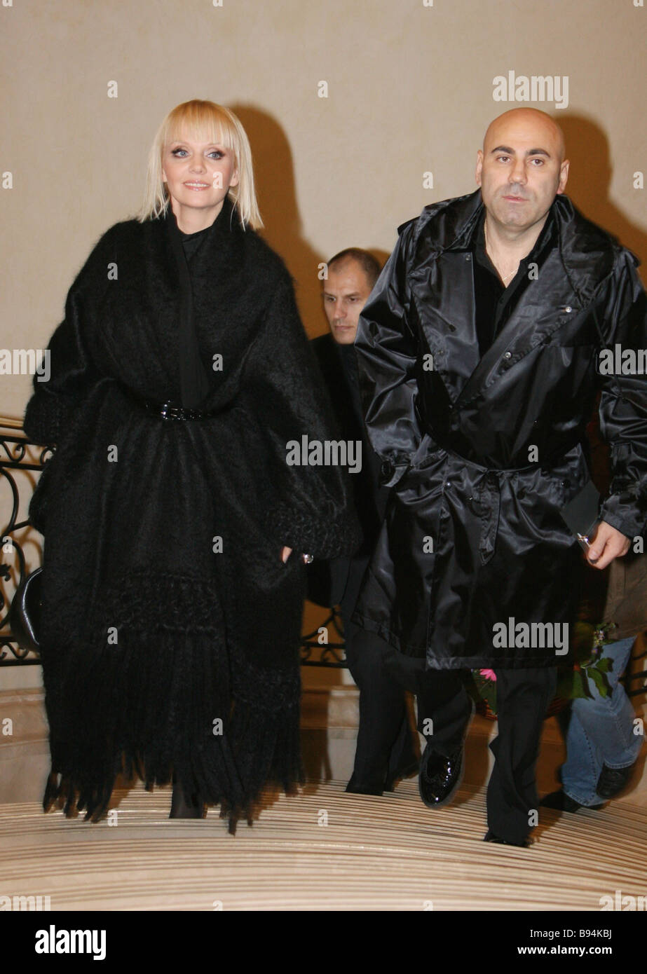 Valeria Singer et son mari producteur Iosif Prigozhin participant à la partie la plus prestigieuse de l'année à une nouvelle exclusive Banque D'Images