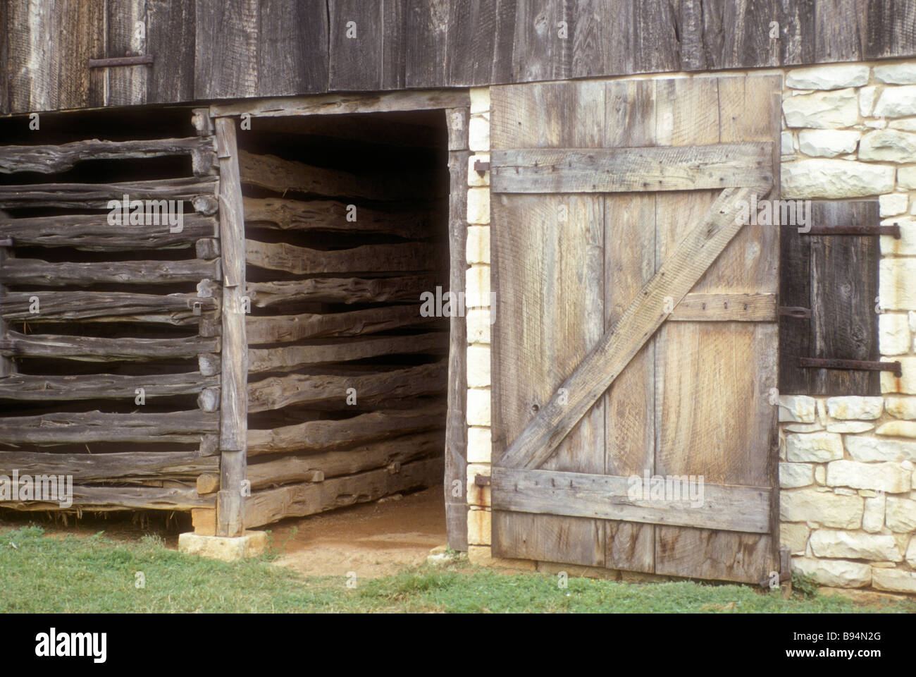 Grange à Lyndon B. Johnson National Historic Park Banque D'Images