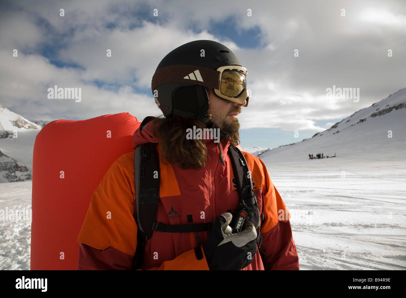 Des coussins d'air de la survie d'avalanche Banque D'Images