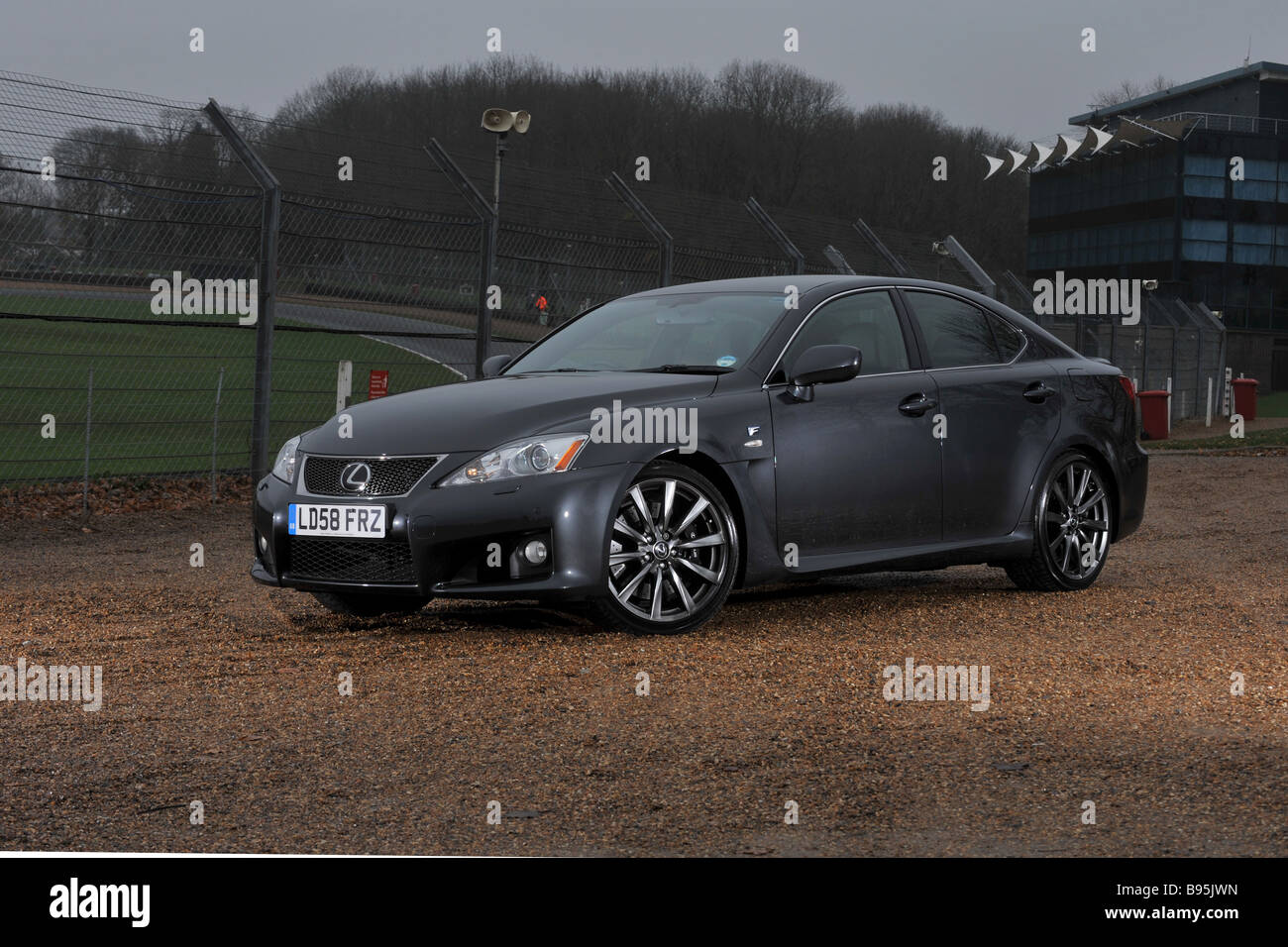 Lexus IS-F à voiture performance race track Banque D'Images