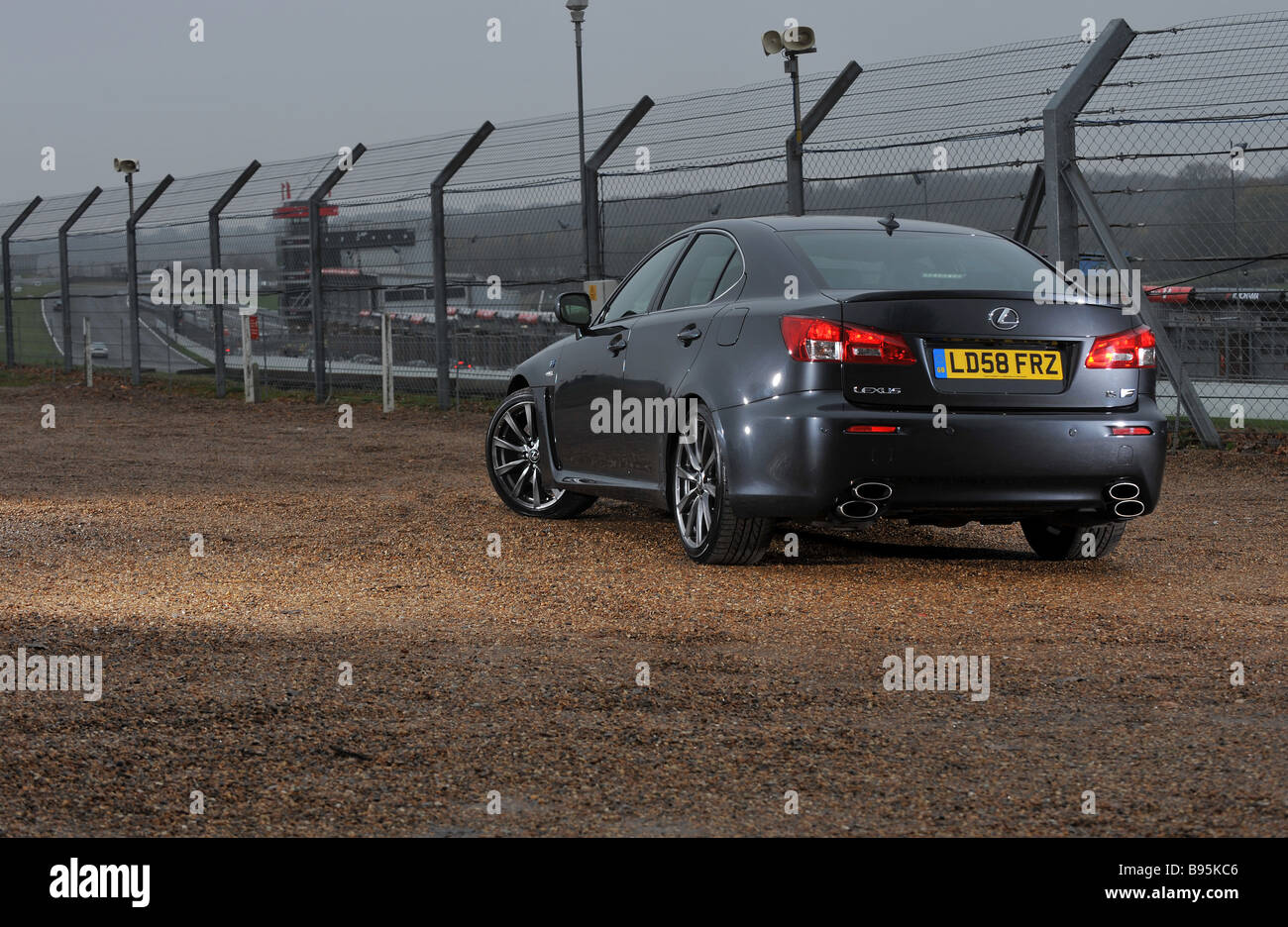 Lexus IS-F à voiture performance race track Banque D'Images