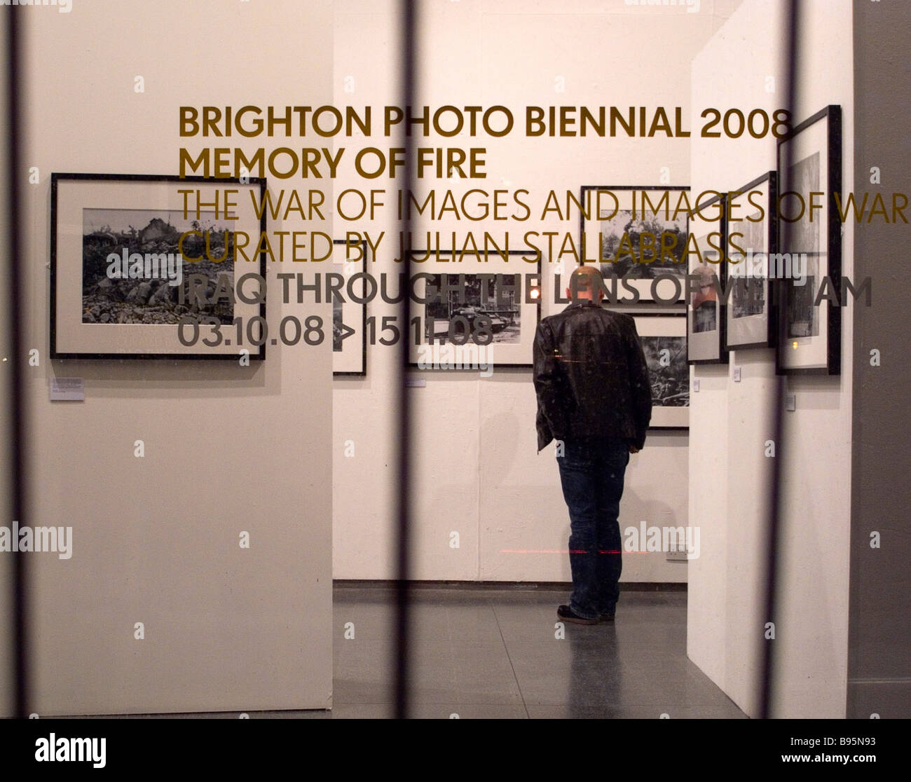 Angleterre Brighton East Sussex University gallery exposition de photographie dans le cadre de la biennale de 2008. Banque D'Images