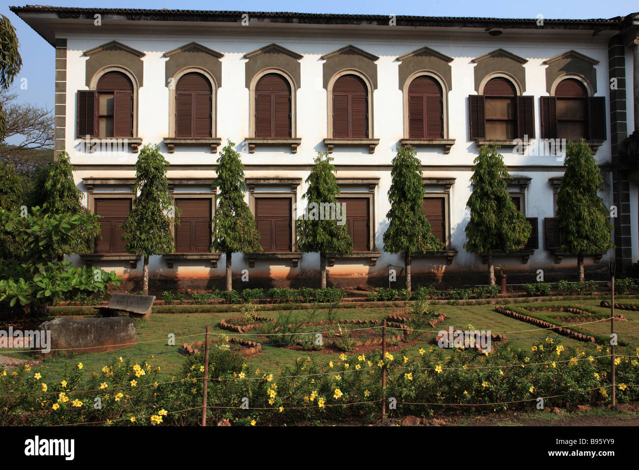 Vieux Goa Goa Inde Vidyamondir Institut de pastorale Banque D'Images