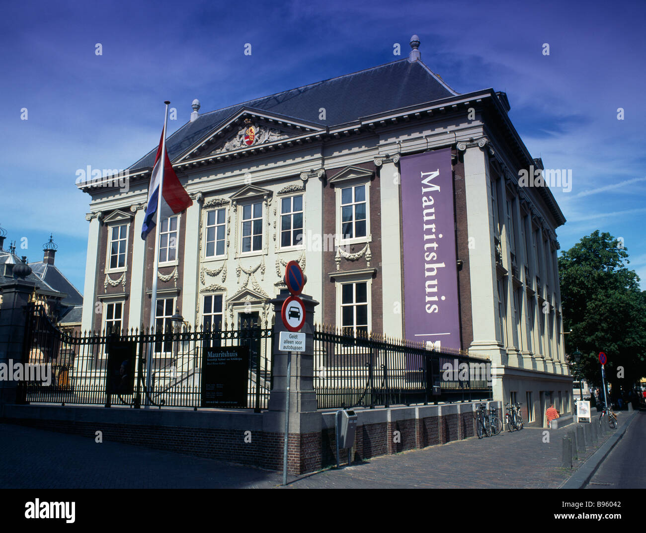 La Hollande, du Sud, de La Haye, Mauritshuis art gallery, la façade extérieure du bâtiment. Banque D'Images