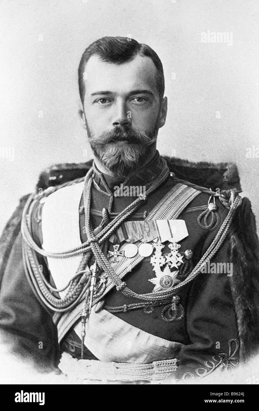 Sa Majesté Nicolas II l'empereur de Russie 1868 1918 1914 Photographie Banque D'Images